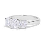 Three Diamond Engagement Ring