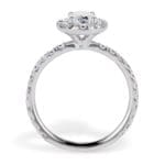 Oval Diamond Halo Ring