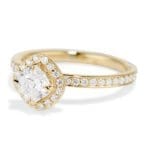 Diamond Cushion Cut Halo Ring