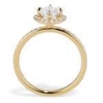 Diamond Cushion Cut Halo Ring