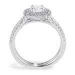 Side View Cushion double halo ring
