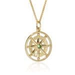 Maine Tourmaline Compass Rose