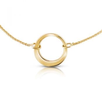 yellow gold ring necklace