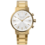 Kronaby Carat S2447-1: 38MM, White Dial, Gold Bracelet #280025 smartwatch watch front