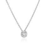 diamond luna pendant