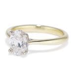 Oval Diamond Solitaire