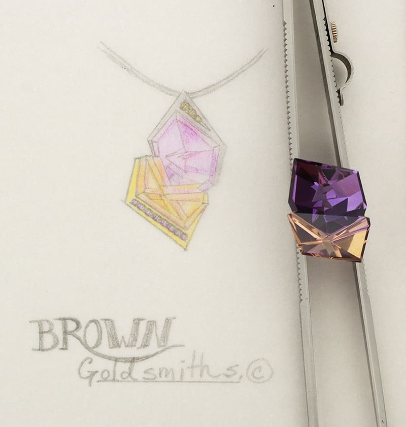 Ametrine Drawing
