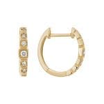 Diamond Hoops in 14KY