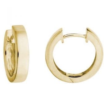 Yellow Gold Hinged Hoops