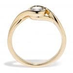 Petite Embrace ring 14k yellow side view 2