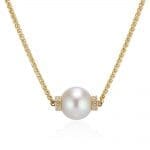 south sea pearl and diamond necklace