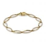 Diamond and Gold Marquis Bracelet
