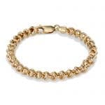 tulip gold chain bracelet