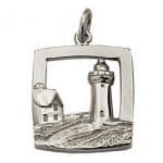 7321 - 264302 - Nubble Lighthouse Charm Sterling Silver