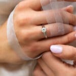 Partial Bezel Diamond Solitaire