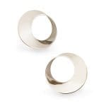 Möbius Twist Earrings © 14K White Gold
