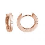 Single Diamond Huggies