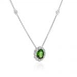Maine Tourmaline and Diamond Pendant Originally $2645