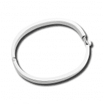 Oval Sterling Silver Bangle