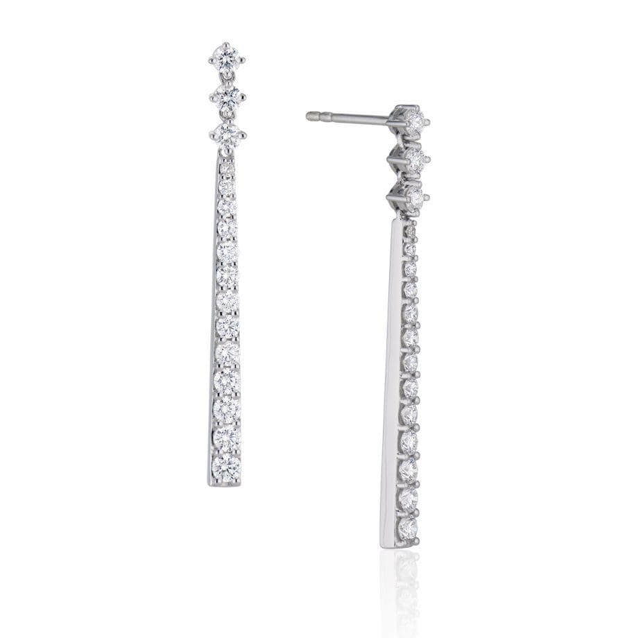 091471 - f10-e901 - Diamond Stick Earrings