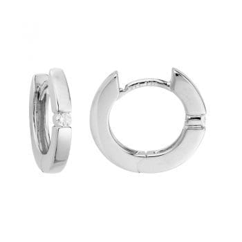 101059 - GEK18TI07WH - Hinged Earrings with Diamonds