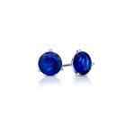 393660 - PE-BLSAP-4.6mm - Sapphire Stud Earrings