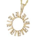 Diamond Sun Necklace N8271