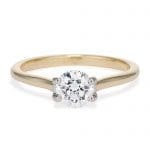 yellow gold viisi engagement ring 010549 from The Brown Goldsmiths Signature Ring Collection