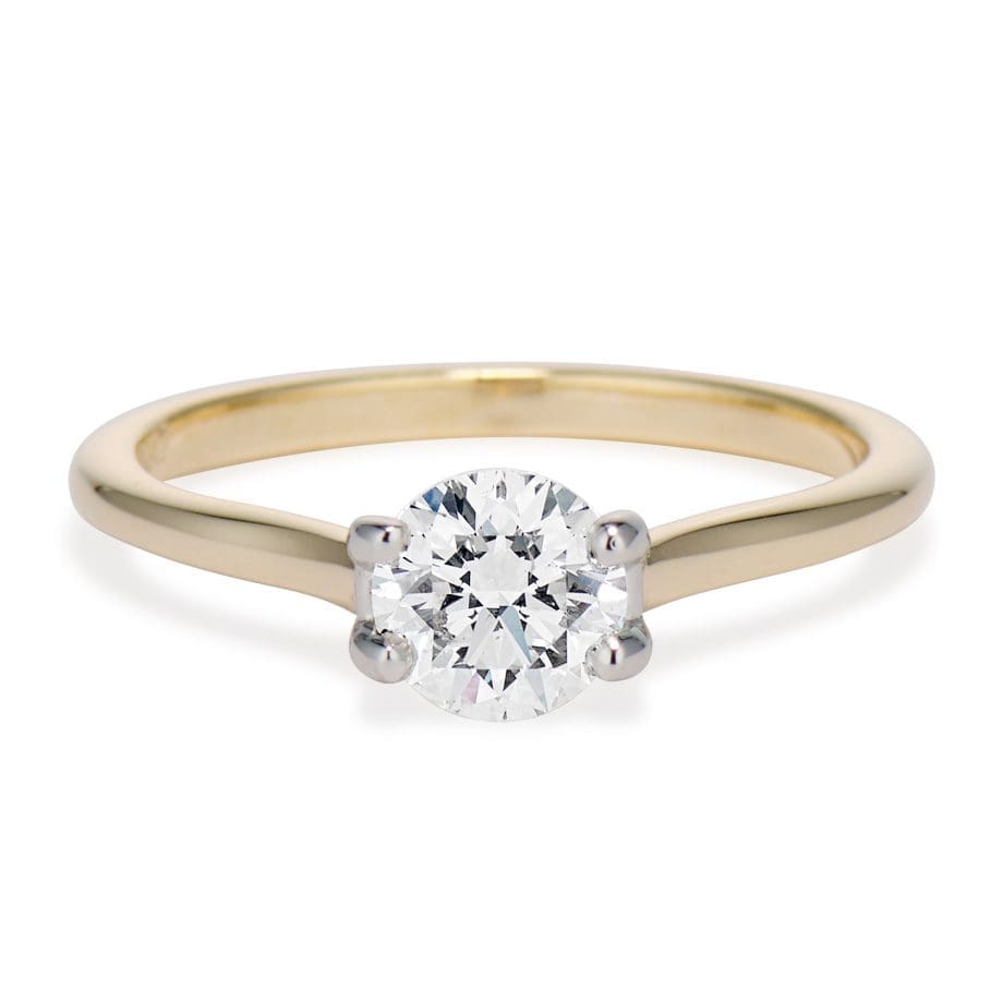 yellow gold viisi engagement ring 010549 from The Brown Goldsmiths Signature Ring Collection