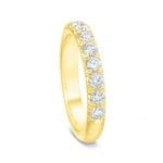 060870 - Diamond band flush fit 18k yellow gold 0.75cttw 11 rounds 6233Y_c1 finger hole view