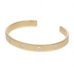 five diamond cuff bracelet 091494