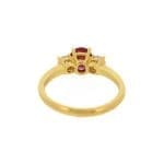 120687 - R6996RY - Accented Oval Ruby Ring