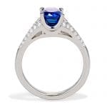 azure blue sapphire ring