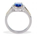 160577 Cushion Cut Sapphire Ring
