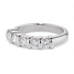010308 - Platinum Diamond Ridge Ring