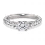 010558 - Platinum Diamond Engagement Ring