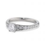 010558 - Platinum Diamond Engagement Ring