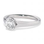 010583 Bezel Set Solitaire Diamond Ring