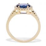 120724 Oval Sapphire and Diamond Ring