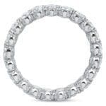 Diamond eternity band 21 rounds 2.00cttw Platinum 1752W_c3 Through the finger view