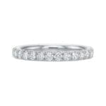 Classic Shared Prong diamond band 607429_c1 top view platinum