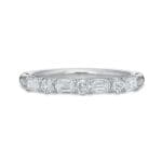 Petite Grand Aire Diamond Band 1267W_c1 top view Platinum