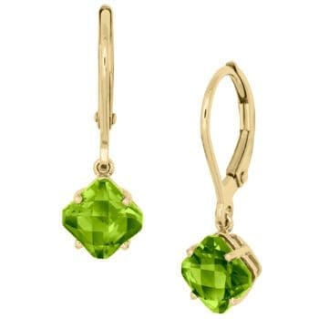 001-210-00001 - Peridot Leverback Drop Earrings