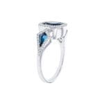D5917 - White Gold Topaz Ring