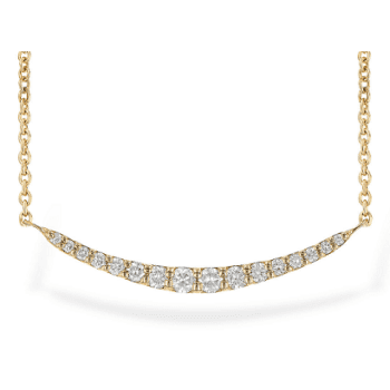 Diamond Smile Necklace style N8127 yellow AK