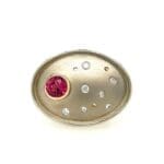 RG-ORBIT - Pink Spinel and Diamond Orbit Ring