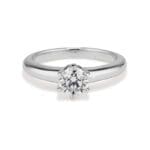 100-671 Diamond and Platinum Coronet Ring