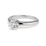 100-671 Diamond and Platinum Coronet Ring