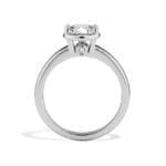 100-673 Platinum and Diamond Luna Ring
