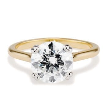 VIS-14Y/PT-R-2.72-D Viisi Engagement Ring in PLatinum and Gold from The Brown Goldsmiths Signature Ring Collection